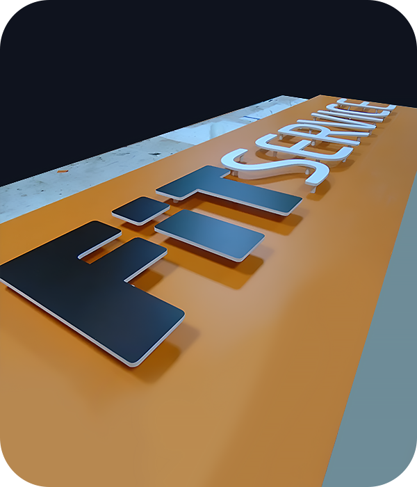 цена плоских букв из пластика